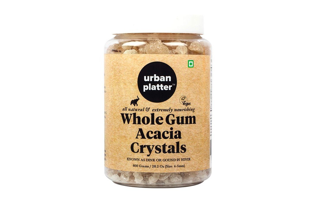 Urban Platter Whole Gum Acacia Crystals   Plastic Jar  800 grams